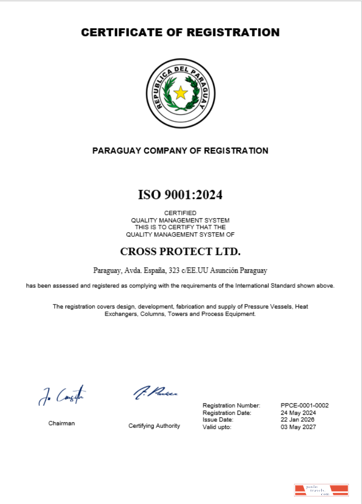 Paraguay business registration certificate Word and PDF template